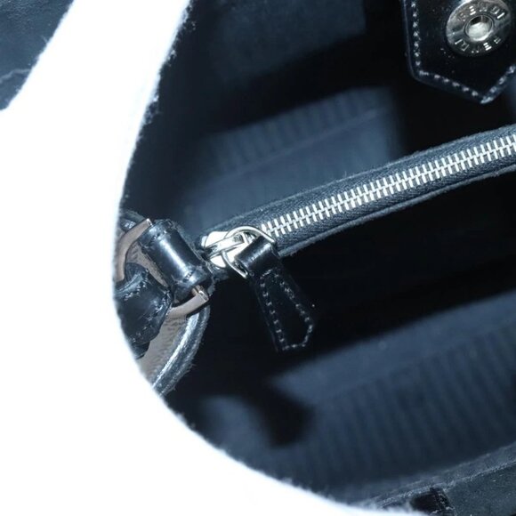 FENDI To joule Hand Bag Patent leather 2way Black Auth 141766 - Picture 12 of 16